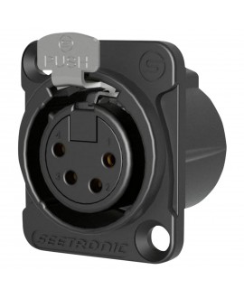 SEETRONIC XLR 4P Chassis - female XLR Chassis Connectors