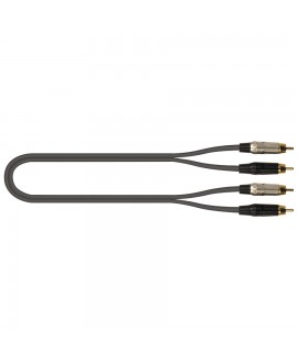 Quik Lok JUST/4RCA-1 Cavo 2x Spina Phono RCA / 2x Spina Phono RCA 1 mt