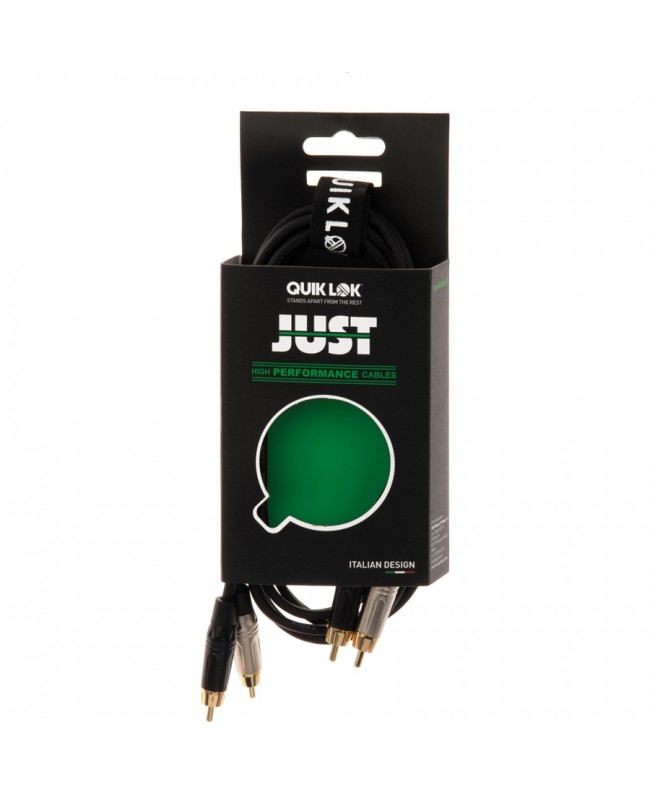 Quik Lok JUST/4RCA-2 Cavo 2x Spina Phono RCA / 2x Spina Phono RCA 2 mt