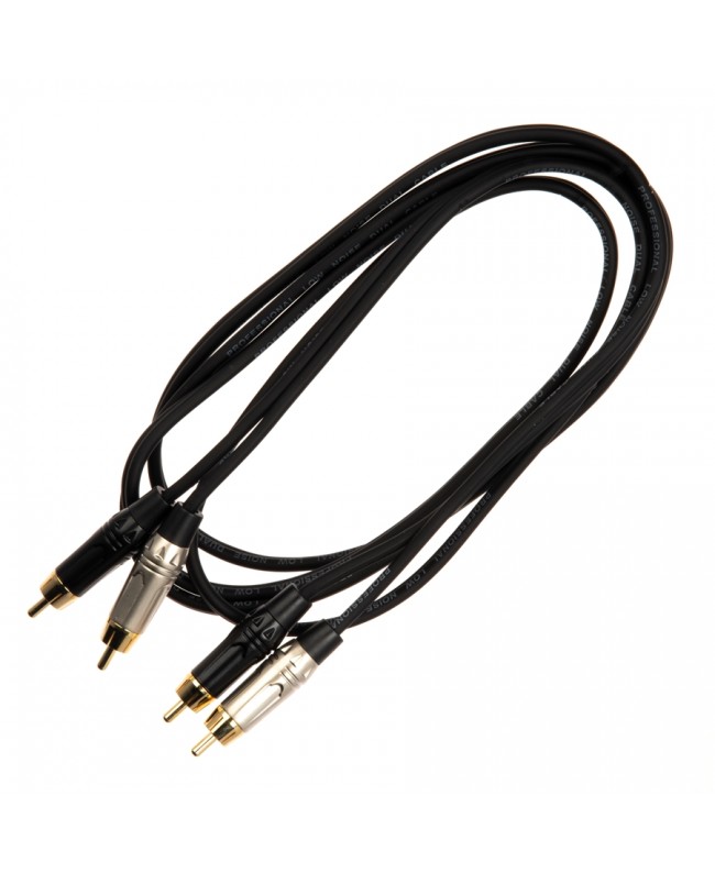 Quik Lok JUST/4RCA-3 Cavo 2x Spina Phono RCA / 2x Spina Phono RCA 3 mt
