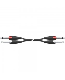 Quik Lok SX/275-5K Kabel 2x 6,3-mm-TS-Mono-Klinkenstecker / 2x 6,3-mm-TS-Mono-Klinkenstecker, 5 m