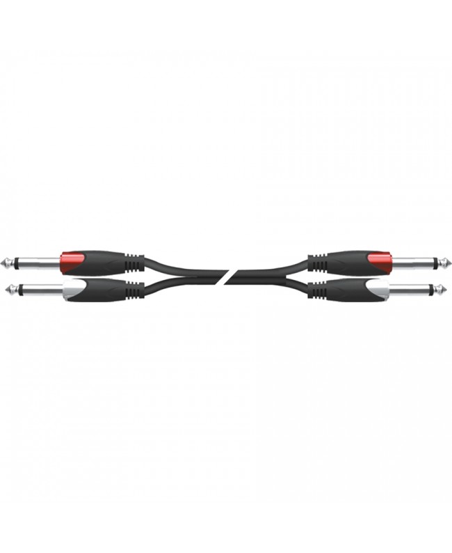 Quik Lok SX/275-5K Cable: 2x 6.3 TS Mono Jacks / 2x 6.3 TS Mono Jacks, 5 meters