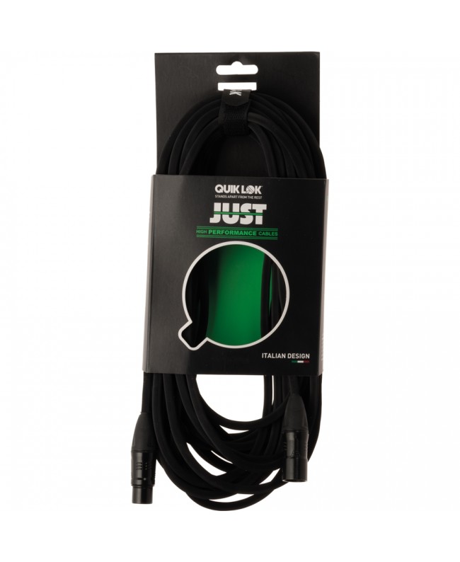 Quik Lok JUST/MF-0,5 Kabel: Cannon-XLR-Stecker / Cannon-XLR-Buchse, 0,5 m