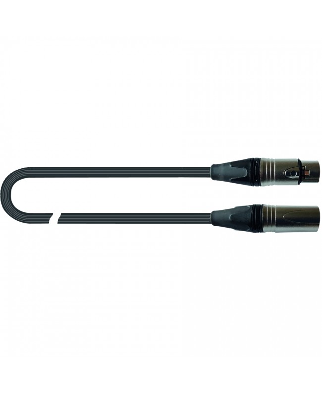 Quik Lok JUST/MF-0,5 SL Kabel: Cannon-XLR-Stecker / Cannon-XLR-Buchse, 0,5 m