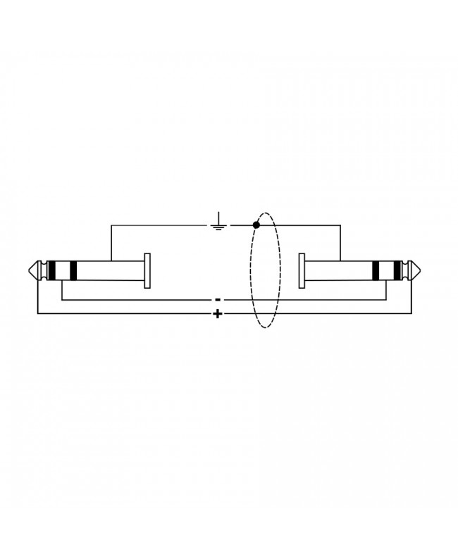Quik Lok ITST/JS-3 Kabel: 6,3-mm-TRS-Stereo-Stecker / 6,3-mm-TRS-Stereo-Stecker, 3 m
