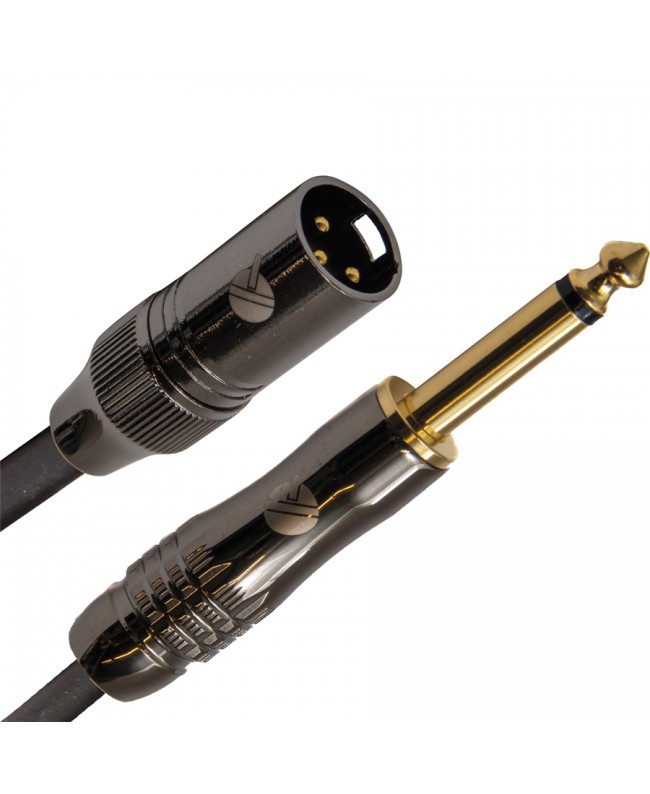 Quik Lok ITST/MJM-1 Kabel: Cannon-XLR-Stecker / 6,3-mm-TS-Klinkenstecker (Mono), 1 m