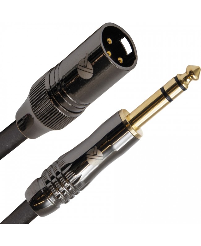 Quik Lok ITST/MJS-5 Kabel: Cannon-XLR-Stecker / 6,3-mm-TRS-Stereo-Klinkenstecker, 5 m