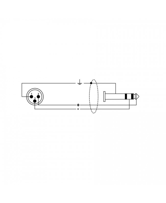 Quik Lok ITST/MJS-5 Kabel: Cannon-XLR-Stecker / 6,3-mm-TRS-Stereo-Klinkenstecker, 5 m