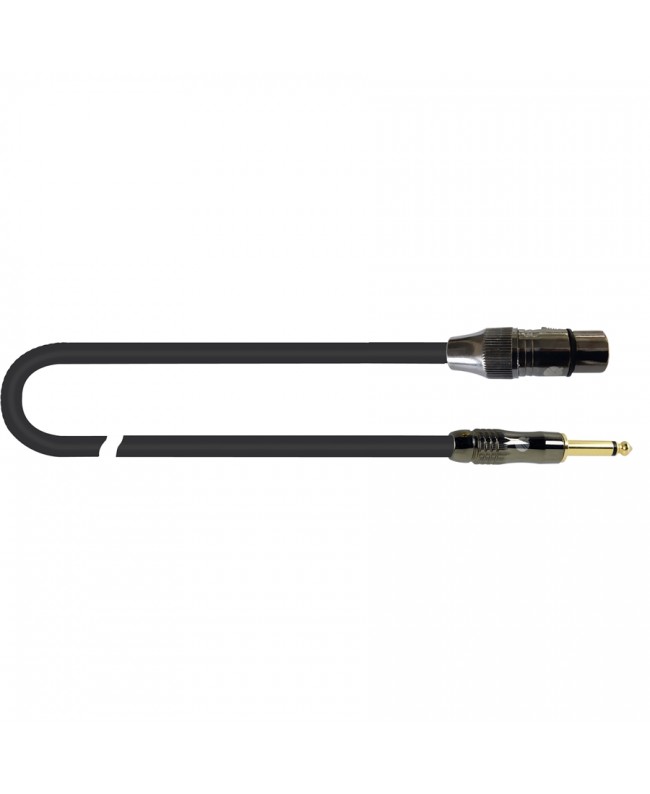 Quik Lok ITST/FJM-1 Kabel: Cannon-XLR-Buchse / 6,3-mm-TS-Mono-Klinkenstecker, 1 m