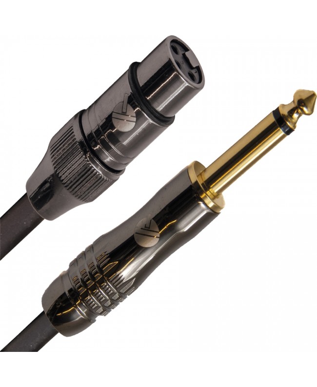 Quik Lok ITST/FJM-2 Kabel: Cannon-XLR-Buchse / 6,3-mm-TS-Mono-Klinkenstecker, 2 m