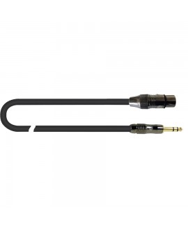Quik Lok ITST/FJS-1 Kabel: Cannon-XLR-Buchse / 6,3-mm-TRS-Stereo-Stecker, 1 m