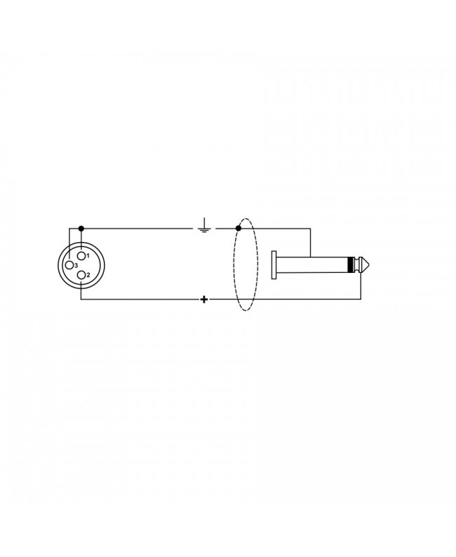Quik Lok ITST/FJM-10 Kabel: Cannon-XLR-Buchse / 6,3-mm-TS-Mono-Klinkenstecker, 10 m