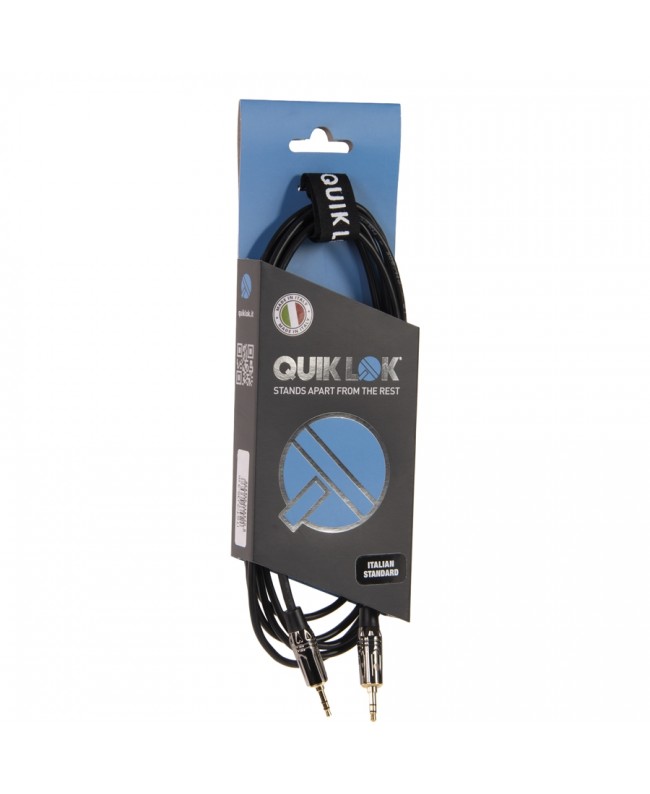 Quik Lok ITST/2J35-5 3.5 TRS Stereo Mini-Jack to 3.5 TRS Stereo Mini-Jack Cable, 5 meters