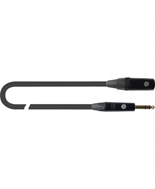 Quik Lok ITST/MJS-2 B Kabel: Cannon-XLR-Stecker / 6,3-mm-TRS-Stereo-Klinkenstecker, 2 m