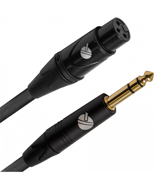 Quik Lok ITST/FJS-2 B Kabel: Cannon-XLR-Buchse / 6,3-mm-TRS-Stereo-Klinkenstecker, 2 m
