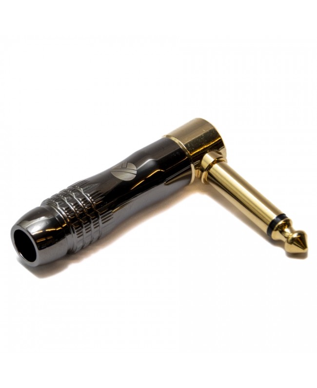 Quik Lok G/30 Jack TS Mono 6.3 Angolato 90° Metal Grey