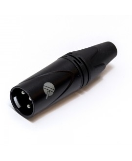 Quik Lok G/520 Cannon XLR 3 Poli Maschio Black