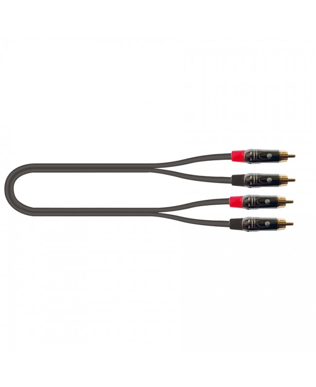Quik Lok ITST/4RCA-2 Cable: 2x RCA Phono Plugs / 2x RCA Phono Plugs, 2 meters