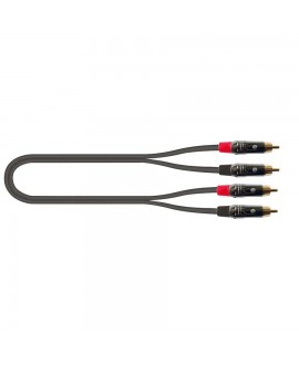 Quik Lok ITST/4RCA-1 Cable, 2x RCA Phono Plugs / 2x RCA Phono Plugs, 1 meter