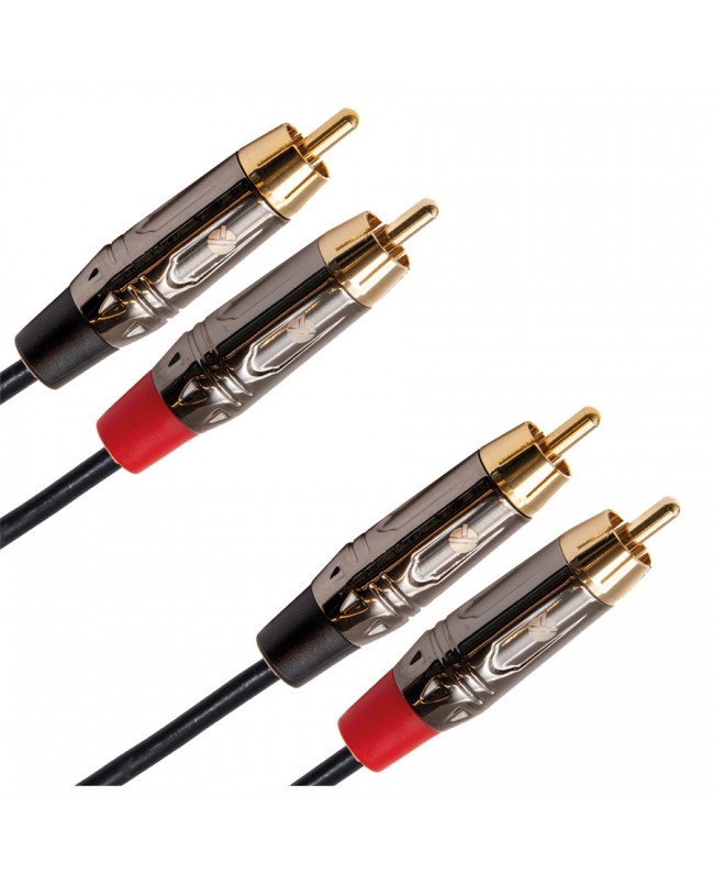 Quik Lok ITST/4RCA-2 Kabel mit 2x Phono-RCA-Steckern / 2x Phono-RCA-Steckern, 2 m