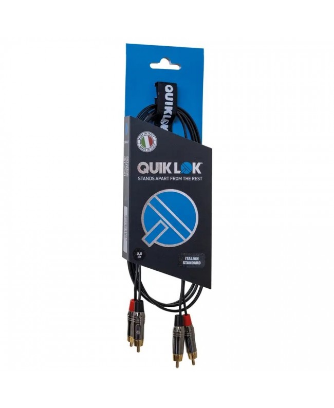 Quik Lok ITST/4RCA-5 Kabel 2x Phono-RCA-Stecker / 2x Phono-RCA-Stecker, 5 m