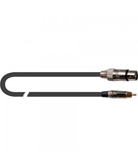 Quik Lok ITST/FRCA-1 Cannon XLR Female to Phono RCA Male Cable, 1 meter