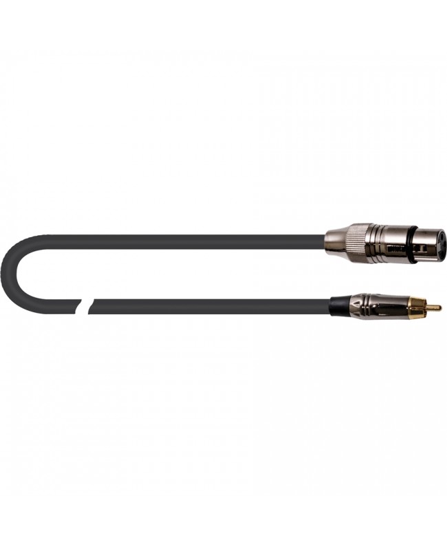 Quik Lok ITST/FRCA-1 Kabel: Cannon-XLR-Buchse / Phono-RCA-Stecker, 1 m