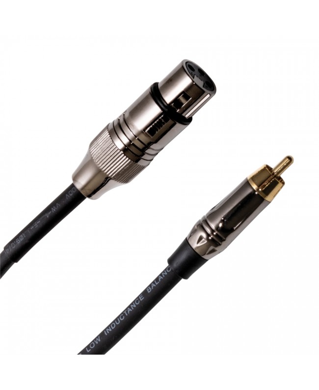 Quik Lok ITST/FRCA-1 Kabel: Cannon-XLR-Buchse / Phono-RCA-Stecker, 1 m