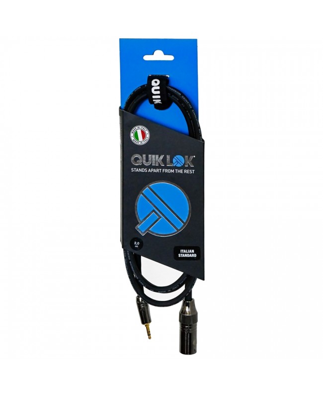 Quik Lok ITST/MJS35-2 XLR M/MiniJack Stereo 3.5 2 mt