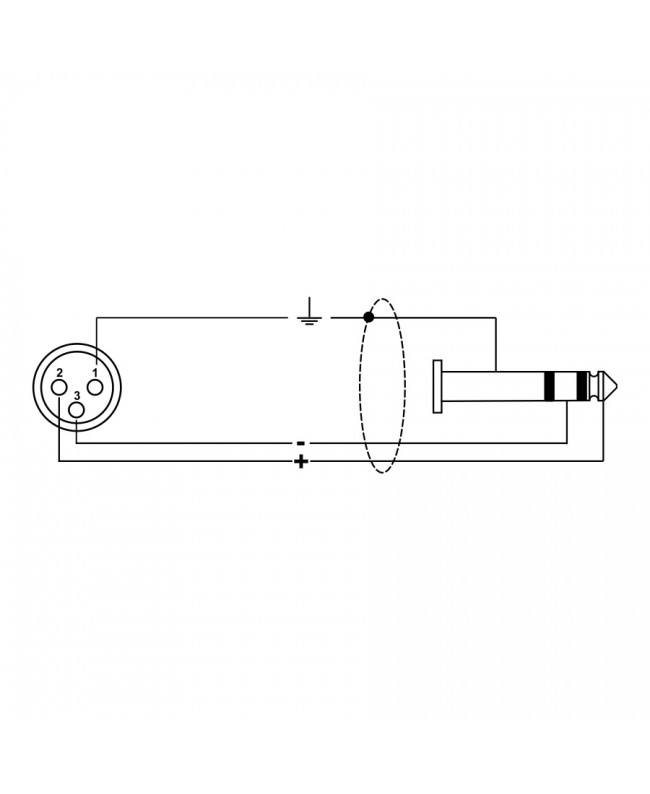 Quik Lok ITST/FJS-0,3 B XLR-Buchse/Stereo-Klinkenstecker 30 cm