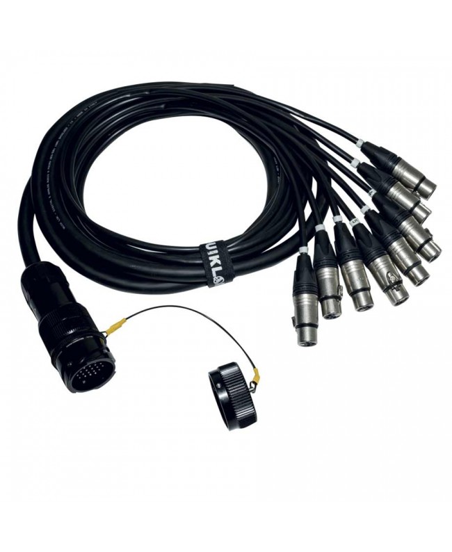 Quik Lok ITPRO/SY25M8F-2,5 Frusta 8 Canali Syntax M Cannon XLR F 2,5 mt