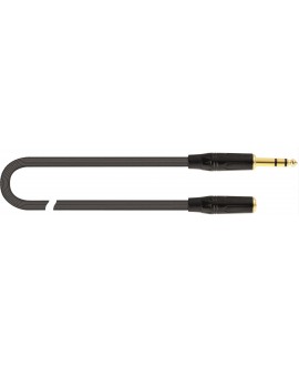 Quik Lok JUST/J63J63F-2 2-meter Stereo TRS 6.3 Headphone Extension Cable / Stereo TRS 6.3 Jack