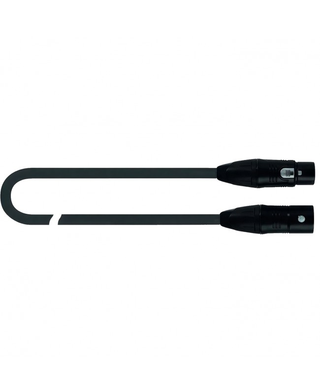 Quik Lok JUST/DMX3-0,5 DMX-Kabel, Cannon-XLR, 3-polig, Stecker/Buchse, 0,5 m