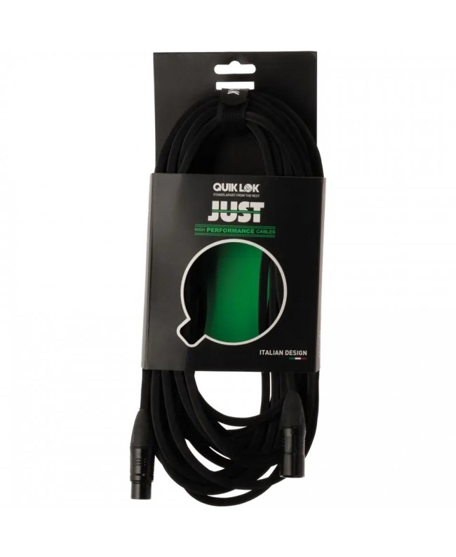Quik Lok JUST/DMX3-0,5 DMX-Kabel, Cannon-XLR, 3-polig, Stecker/Buchse, 0,5 m