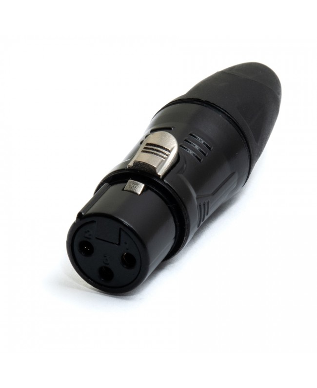 Quik Lok J/XLR-F-B XLR Female Black, JUST Series