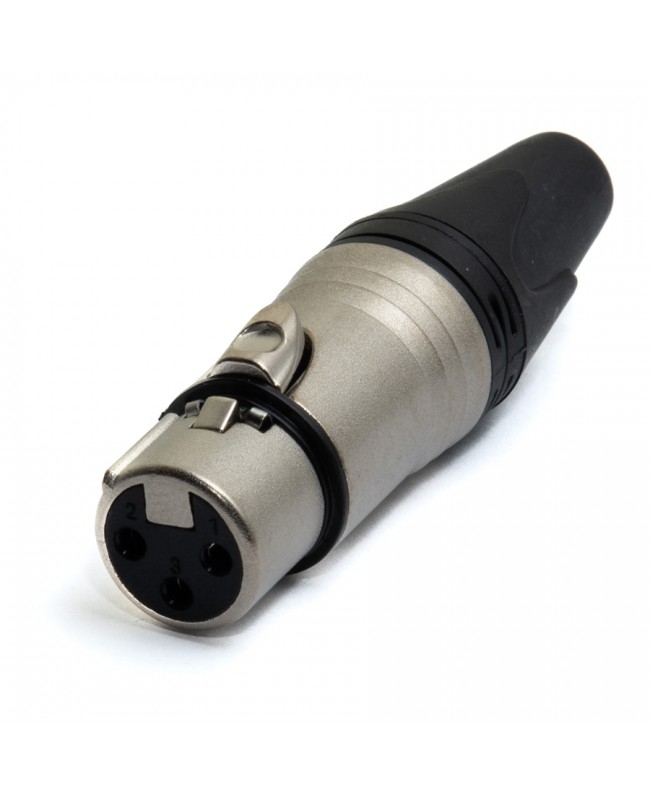 Quik Lok J/XLR-F-S XLR-Buchse, silber, JUST-Serie