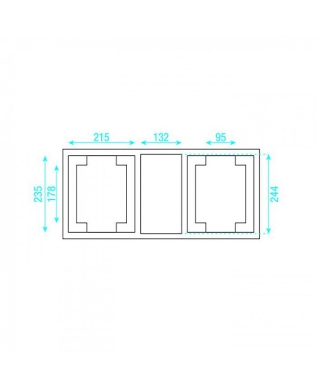 Showtec Case für 2x Phantom 25/50/65 Flight Cases