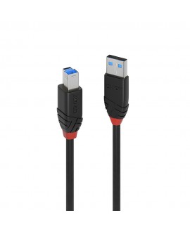 LINDY Aktives USB 3.0 A/B Slim-Kabel, 10 m