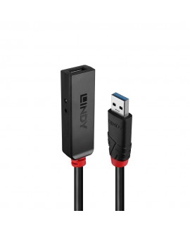 LINDY Aktives USB 3.0-Verlängerungskabel, Slim, 3 m