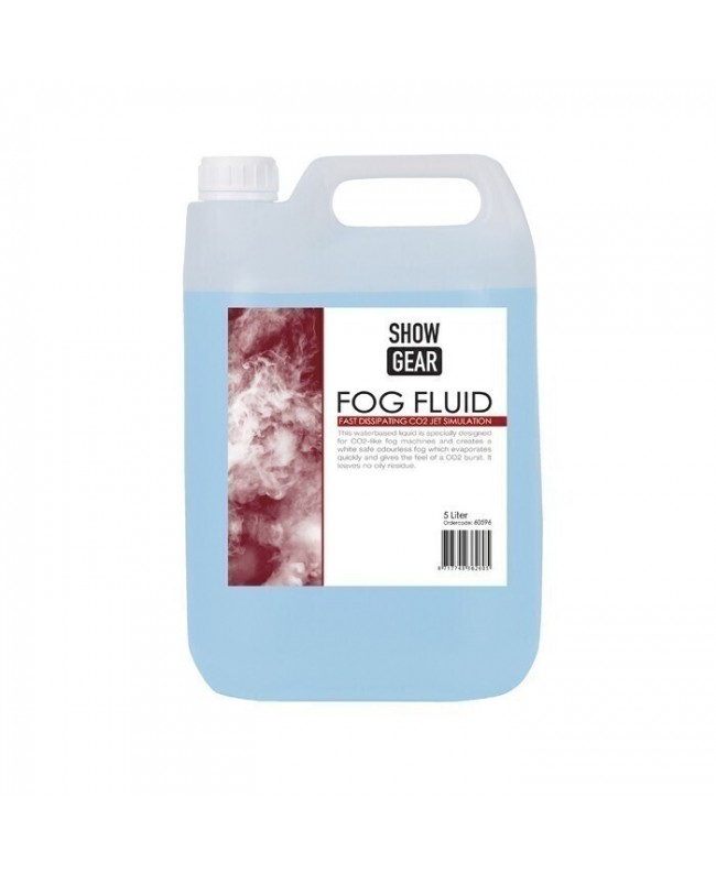 Showgear Fog Fluid Fast Dissipating 5L Fog Liquids