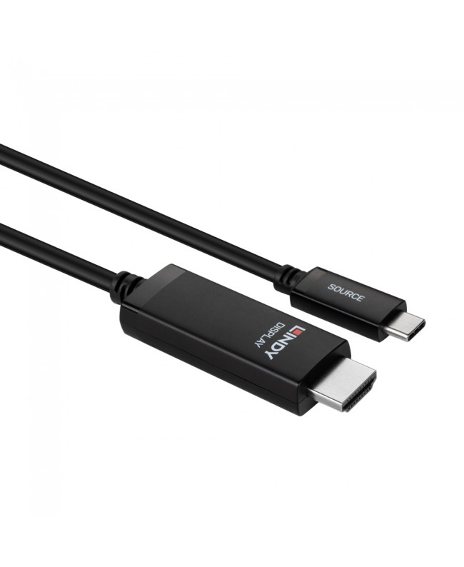 LINDY USB-Typ-C-zu-HDMI-Adapterkabel, 8K60, 1 m