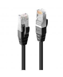 LINDY Cat.6-Netzwerkkabel, S/FTP, LSZH, schwarz, 0,5 m (von Fluke getestet)
