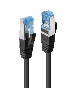 LINDY Cat.6A-Netzwerkkabel, S/FTP, LSZH, schwarz, 1 m