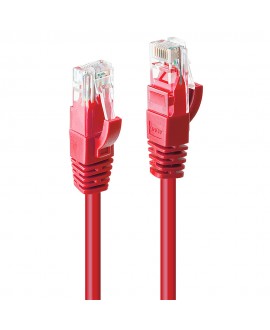 LINDY Netzwerkkabel Cat.6 U/UTP, rot, 10 m