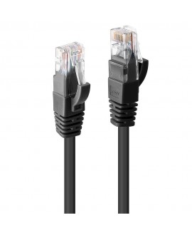 LINDY Netzwerkkabel Cat.6 U/UTP, schwarz, 20 m