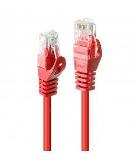 LINDY Netzwerkkabel Cat.6 U/UTP, rot, 0,3 m