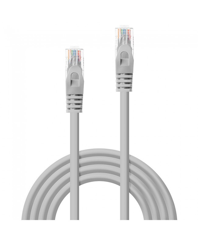 LINDY Netzwerkkabel Cat.5e U/UTP, grau, 5 m