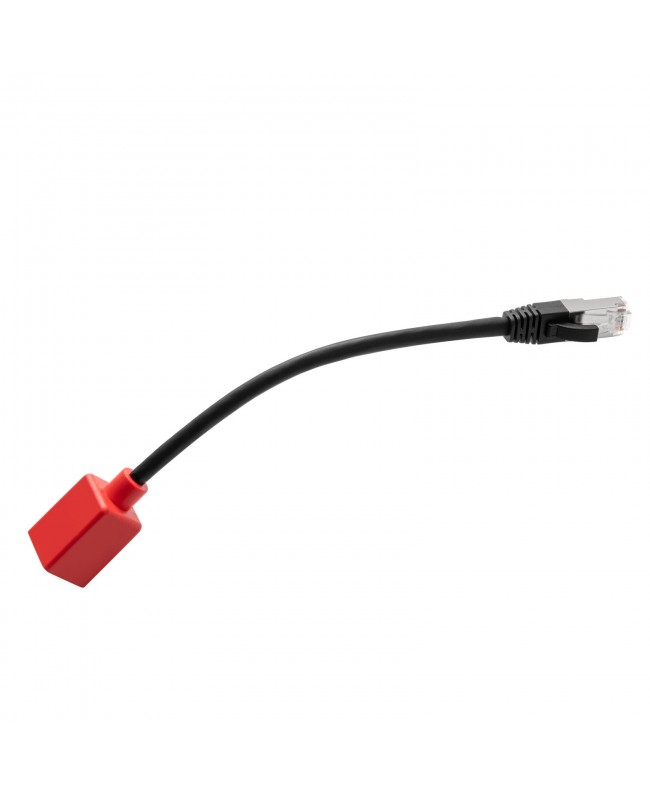 LINDY 0,2 m langer RJ-45-Adapter der Kategorie 6A mit Abreißfunktion
