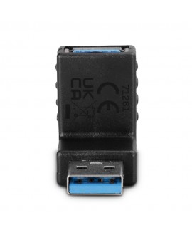 LINDY USB 3.2 Type-A to Type-A Adapter, 90-Degree Upward Angle
