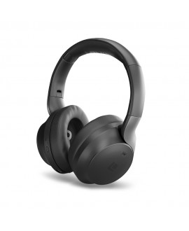 LINDY LHXW-e Wireless Headphones with Active Noise Cancellation - Black